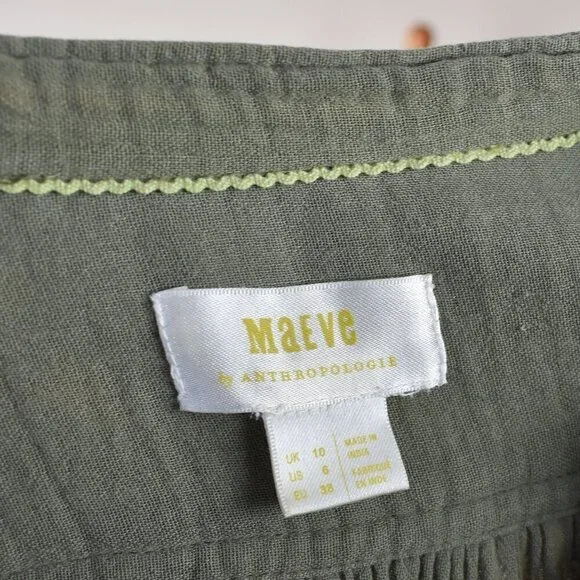 Maeve Katie Textured Gauze Utility Tunic Dress - 6 - Picture 9 of 9